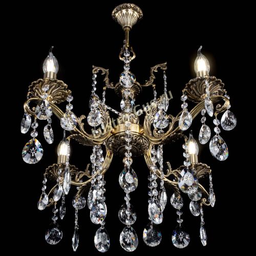 Люстра бронзовая Милана №4 звездочка в Симферополе Гусь Хрустальный