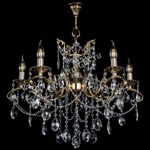 Люстра бронзовая Милана №5/1 баден в Симферополе Гусь Хрустальный