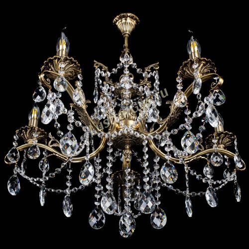 Люстра бронзовая Милана №5/1 баден в Симферополе Гусь Хрустальный