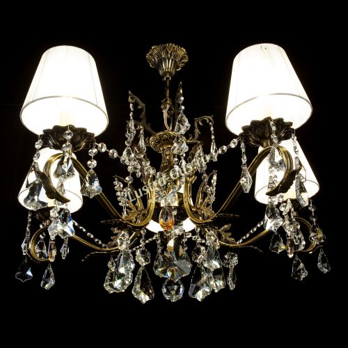 Люстра бронзовая Милана №5 Дубик Прованс в Симферополе Гусь Хрустальный