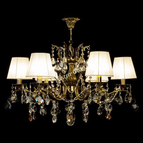 Люстра бронзовая Милана №6 Прованс в Симферополе Гусь Хрустальный