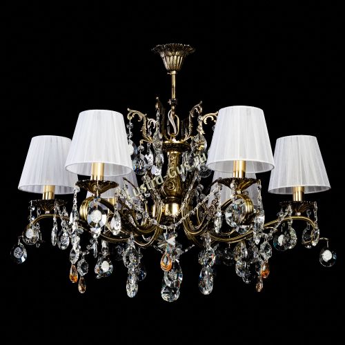 Люстра бронзовая Милана №6 Прованс в Симферополе Гусь Хрустальный