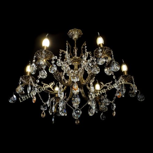 Люстра бронзовая Милана №6 Звездочка в Симферополе Гусь Хрустальный