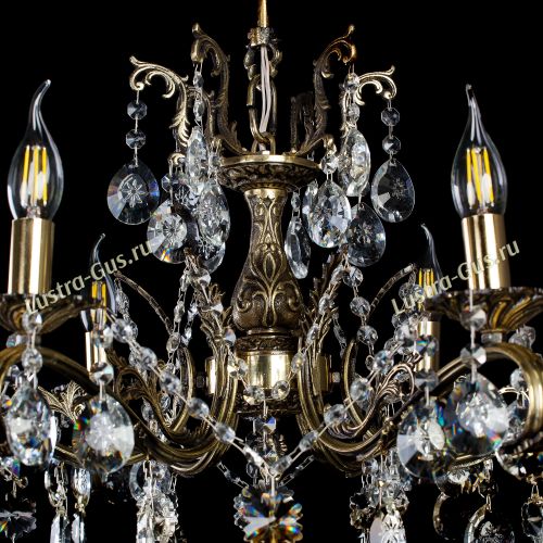 Люстра бронзовая Милана №6 Звездочка в Симферополе Гусь Хрустальный