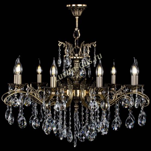 Люстра бронзовая Милана №9/2 баден в Симферополе Гусь Хрустальный