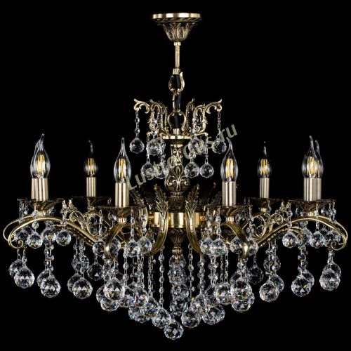 Люстра бронзовая Милана №9/2 шар в Симферополе Гусь Хрустальный