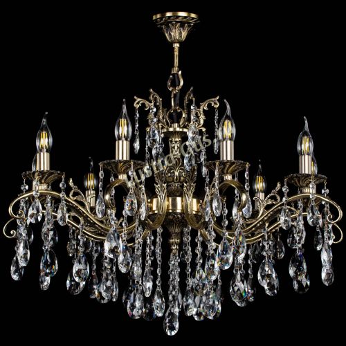 Люстра бронзовая Милана №9/2 журавлик в Симферополе Гусь Хрустальный