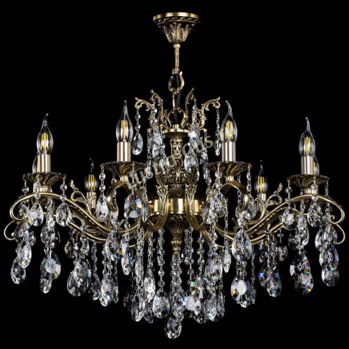 Люстра бронзовая Милана №9/2 звездочка в Симферополе Гусь Хрустальный