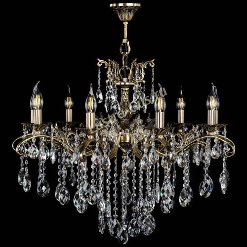 Люстра бронзовая Милана №9 баден в Симферополе Гусь Хрустальный