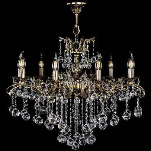 Люстра бронзовая Милана №9 шар в Симферополе Гусь Хрустальный