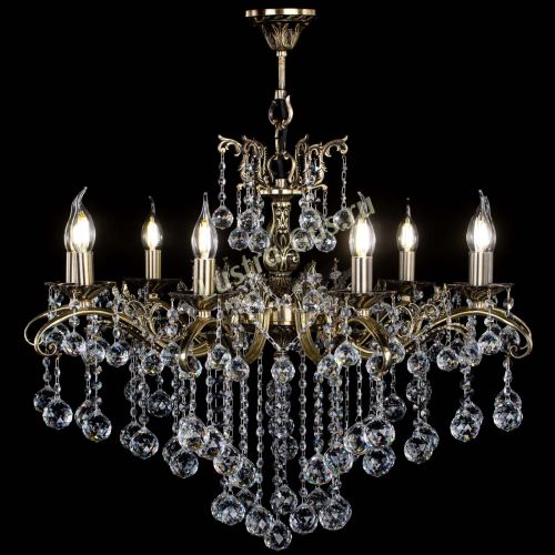 Люстра бронзовая Милана №9 шар в Симферополе Гусь Хрустальный