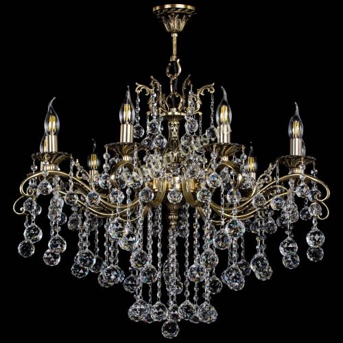 Люстра бронзовая Милана №9 шар в Симферополе Гусь Хрустальный