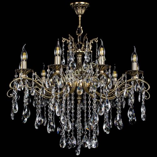 Люстра бронзовая Милана №9 журавлик в Симферополе Гусь Хрустальный