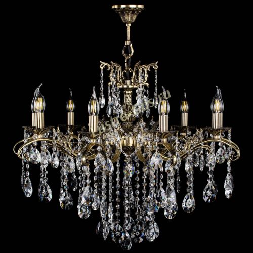 Люстра бронзовая Милана №9 звездочка в Симферополе Гусь Хрустальный