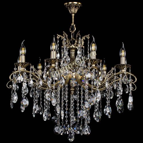 Люстра бронзовая Милана №9 звездочка в Симферополе Гусь Хрустальный