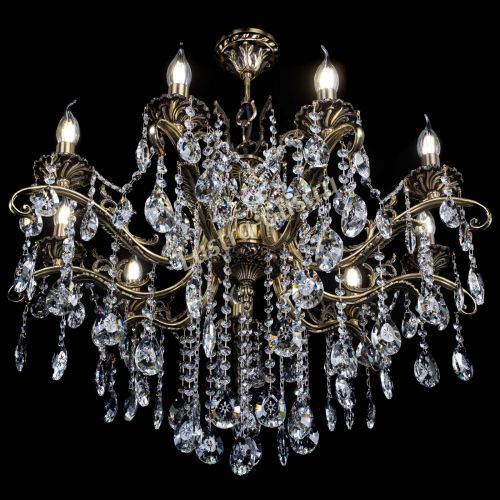 Люстра бронзовая Милана №9 звездочка в Симферополе Гусь Хрустальный