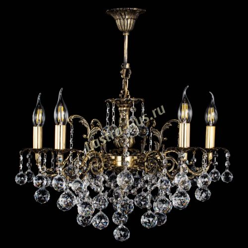 Люстра бронзовая Муза №5 шар в Симферополе Гусь Хрустальный