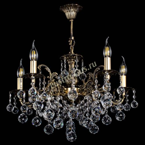 Люстра бронзовая Муза №5 шар в Симферополе Гусь Хрустальный