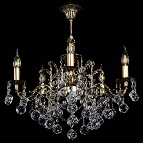 Люстра бронзовая Муза №5 шар в Симферополе Гусь Хрустальный