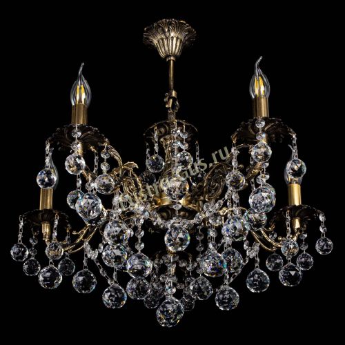 Люстра бронзовая Муза №5 шар в Симферополе Гусь Хрустальный