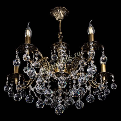 Люстра бронзовая Муза №5 шар в Симферополе Гусь Хрустальный