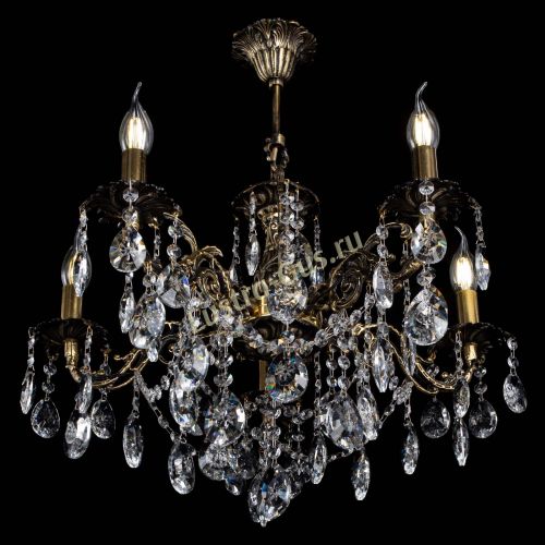 Люстра бронзовая Муза №5 звездочка в Симферополе Гусь Хрустальный