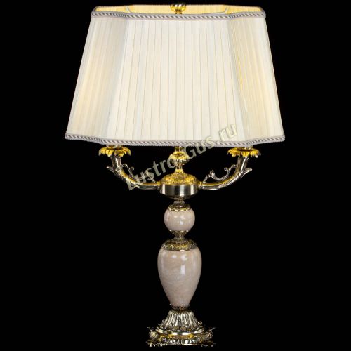 Бронзовая настольная лампа Антик №2 с камнем в Симферополе Гусь Хрустальный