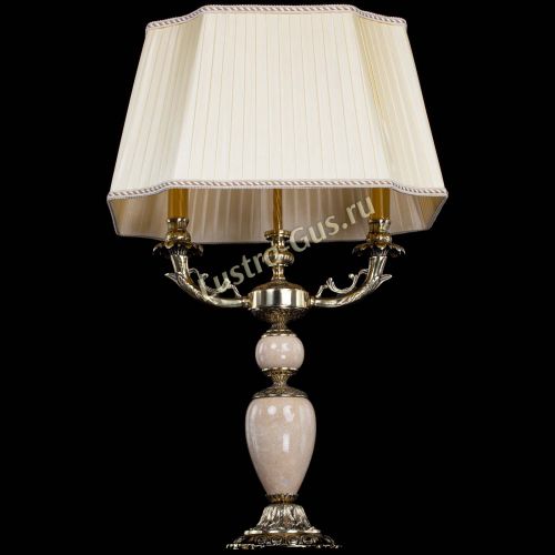 Бронзовая настольная лампа Антик №2 с камнем в Симферополе Гусь Хрустальный