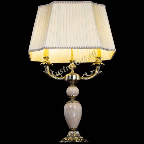 Бронзовая настольная лампа Антик №2 с камнем в Симферополе Гусь Хрустальный