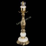 Бронзовая настольная лампа Оникс №1 с абажуром в Симферополе