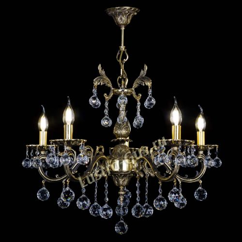 Люстра бронзовая Олимпия №5/1 шар в Симферополе Гусь Хрустальный