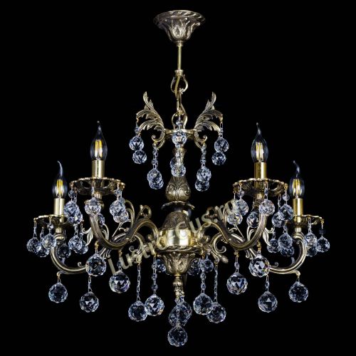 Люстра бронзовая Олимпия №5/1 шар в Симферополе Гусь Хрустальный