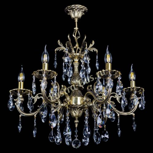 Люстра бронзовая Олимпия №6/1 лучик в Симферополе Гусь Хрустальный