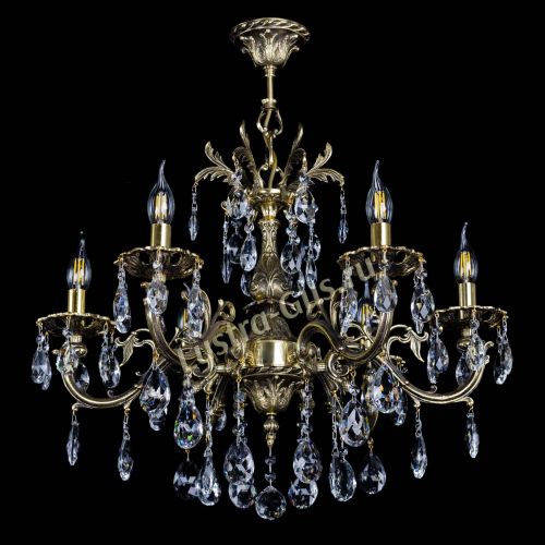 Люстра бронзовая Олимпия №6/1 журавлик в Симферополе Гусь Хрустальный