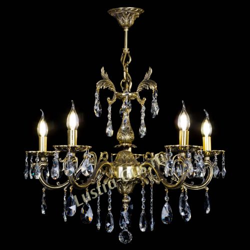 Люстра бронзовая Олимпия №5/1 лучик в Симферополе Гусь Хрустальный