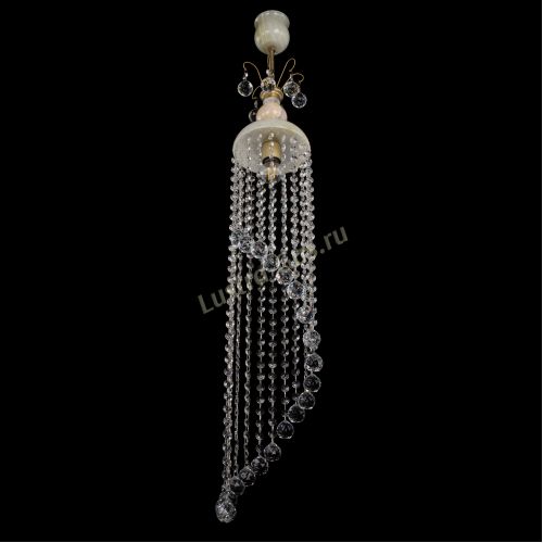 Люстра бронзовая Оникс №1/2 шар в Симферополе Гусь Хрустальный