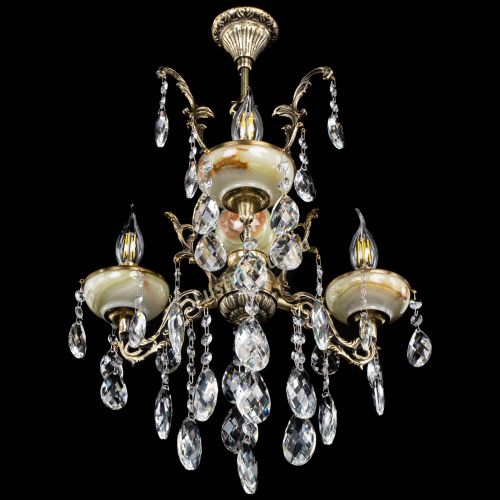 Люстра бронзовая Оникс №3/1 баден в Симферополе Гусь Хрустальный