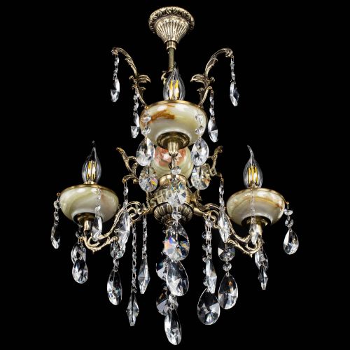 Люстра бронзовая Оникс №3/1 лучик в Симферополе Гусь Хрустальный