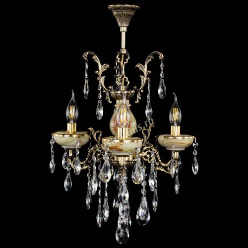 Люстра бронзовая Оникс №3/1 журавлик в Симферополе Гусь Хрустальный