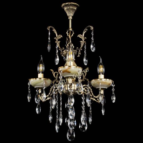 Люстра бронзовая Оникс №3/1 журавлик в Симферополе Гусь Хрустальный