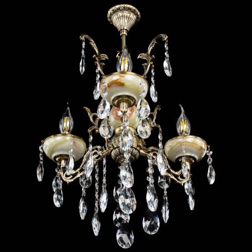 Люстра бронзовая Оникс №3/1 журавлик в Симферополе Гусь Хрустальный