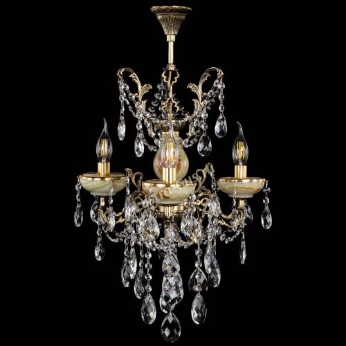 Люстра бронзовая Оникс №3/2 баден в Симферополе Гусь Хрустальный