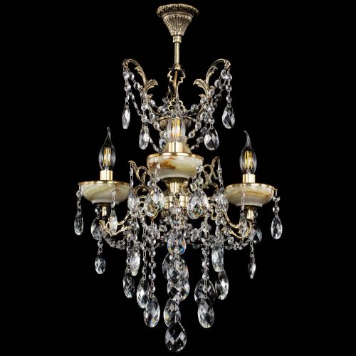 Люстра бронзовая Оникс №3/2 баден в Симферополе Гусь Хрустальный