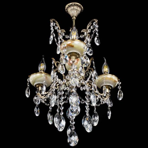 Люстра бронзовая Оникс №3/2 баден в Симферополе Гусь Хрустальный