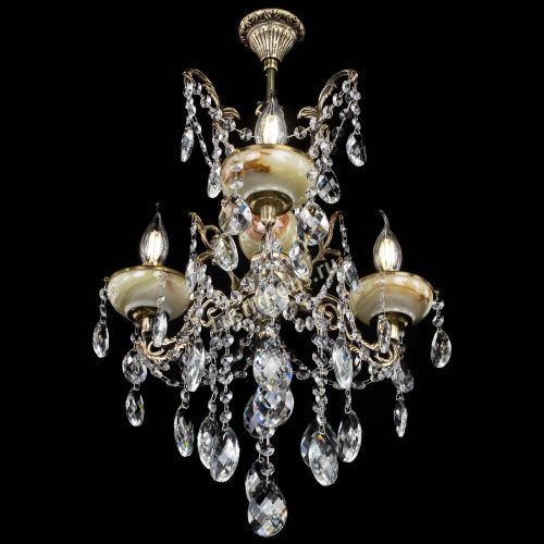 Люстра бронзовая Оникс №3/2 баден в Симферополе Гусь Хрустальный