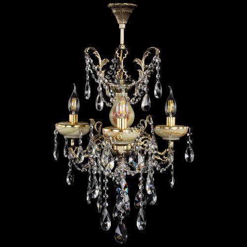 Люстра бронзовая Оникс №3/2 лучик в Симферополе Гусь Хрустальный