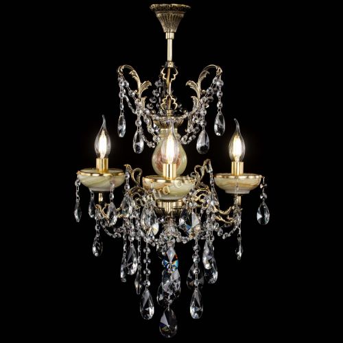 Люстра бронзовая Оникс №3/2 лучик в Симферополе Гусь Хрустальный