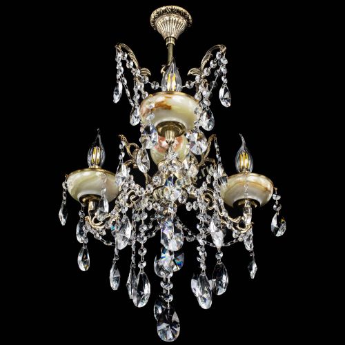 Люстра бронзовая Оникс №3/2 лучик в Симферополе Гусь Хрустальный