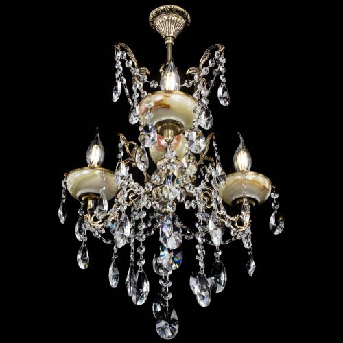 Люстра бронзовая Оникс №3/2 лучик в Симферополе Гусь Хрустальный