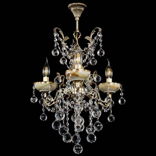 Люстра бронзовая Оникс №3/2 шар в Симферополе Гусь Хрустальный